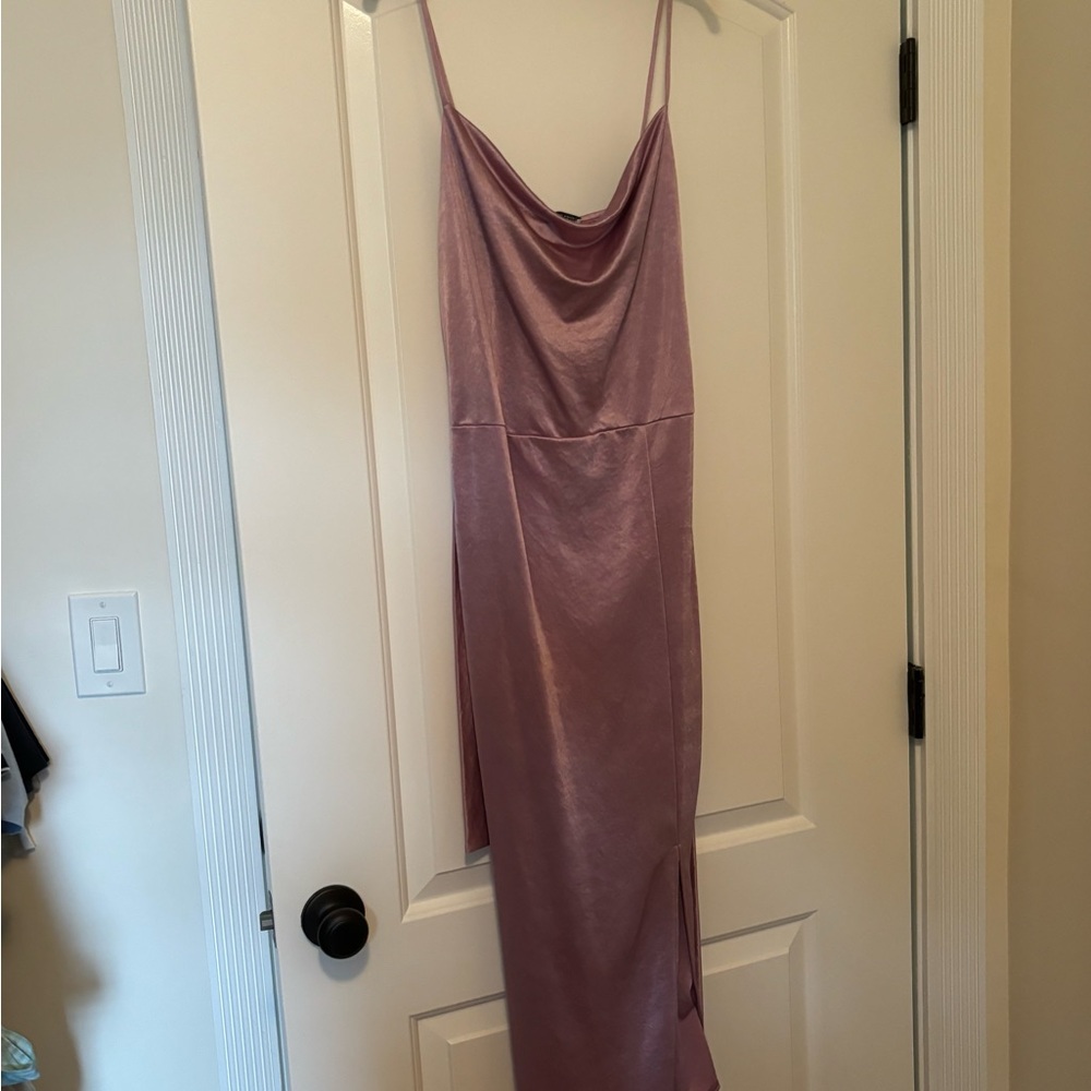 Zara Backless Dress in Soft Purple